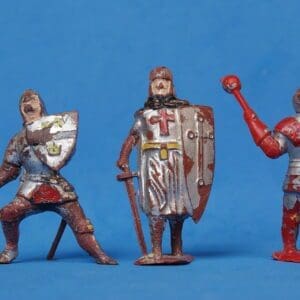 SOLD Hilco Medieval Knights - BROWN & RED Plastic!