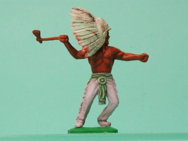 SOLD Timpo 1st Series Wild West Indian with Tomahawk