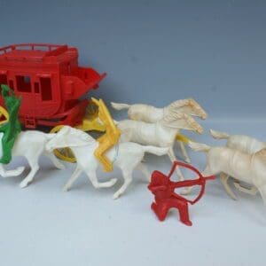 SOLD Tudor Rose Large Scale Stagecoach & Indians