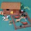 SOLD Timpo Swoppet Wild West Ranch House with Cowboys