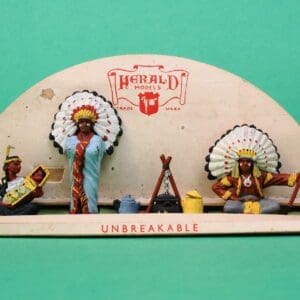 SOLD Herald Zang Indian Encampment Display Card