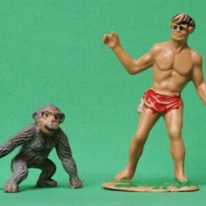 SOLD Tarzan (Hong Kong) and Cheetah with Ball (Timpo)