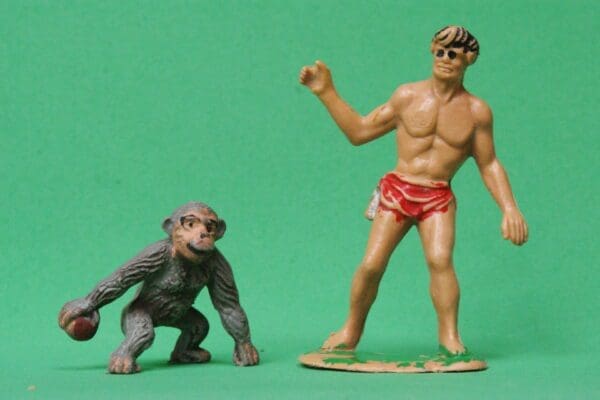 SOLD Tarzan (Hong Kong) and Cheetah with Ball (Timpo)
