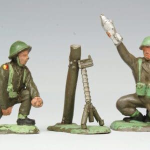 SOLD Kentoys British Mortar & Crew - Loose Set
