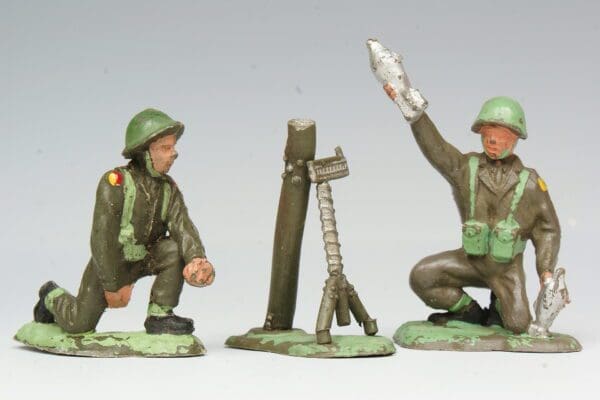 SOLD Kentoys British Mortar & Crew - Loose Set