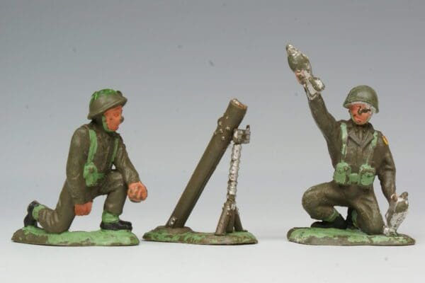 SOLD Kentoys Mortar & 2 Crew - Loose Set #2