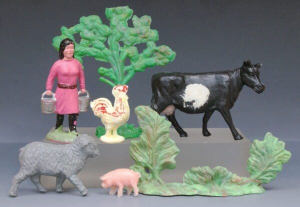 SOLD Speedwell Farmyard Models Raspberry Pink Milkmaid