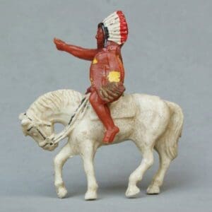 SOLD Timpo Mounted Indian with Shield (Lead Mould)