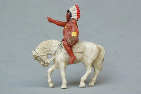 SOLD Timpo Mounted Indian with Shield (Lead Mould)
