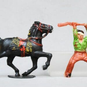 Timpo Early Mounted Wounded Cowboy (Lead Mould)