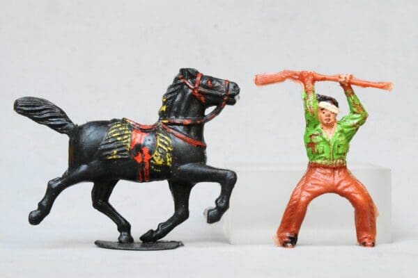 Timpo Early Mounted Wounded Cowboy (Lead Mould)