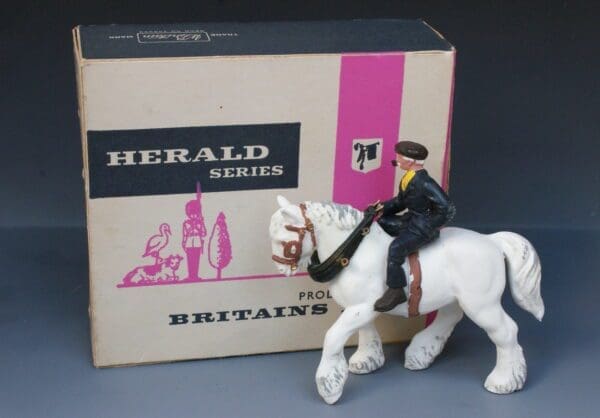 SOLD Britains Draught Horse & Rider, Boxed