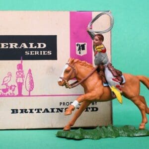 SOLD Herald Mounted Cowboy Lassoing - Boxed!