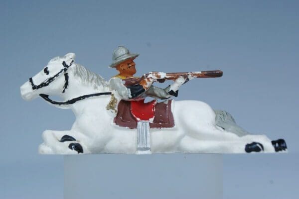 SOLD Hilco or Speedwell Cowboy Firing over Kneeling Horse