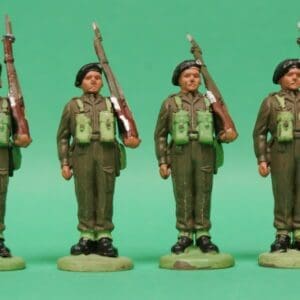 SOLD Herald Khaki Infantry at Attention - Loose Set