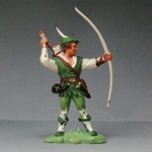 SOLD Herald Robin Hood Rare WHITE Plastic
