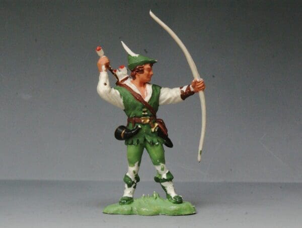 SOLD Herald Robin Hood Rare WHITE Plastic