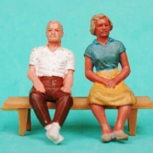 Britains Floral Garden Family Couple on Bench