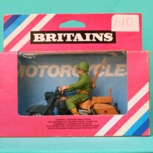 SOLD Britains Harley US Despatch Rider - Faded Rainbow Box
