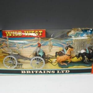 SOLD Britains ACW Confederate Gun Team & Limber - Wild West Box