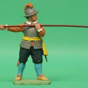 SOLD ECW Roundhead Pikeman - Dull Silver Plastic