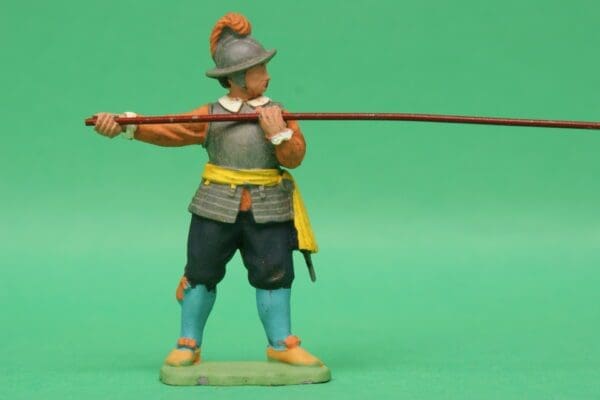 SOLD ECW Roundhead Pikeman - Dull Silver Plastic