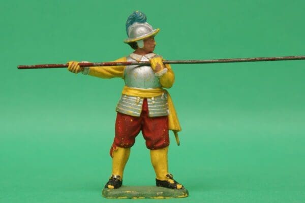 SOLD ECW Roundhead Pikeman - YELLOW Plastic