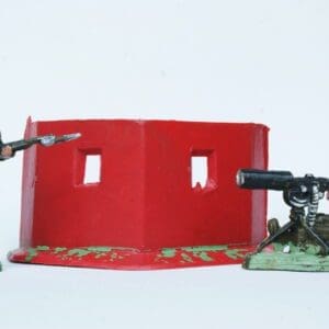 SOLD UNA Khaki Infantry & Pill Box (Timpo Copies)