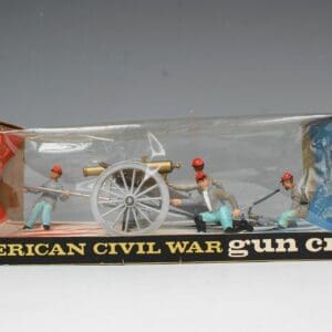 SOLD Britains ACW Confederate Gun Team - Window Box