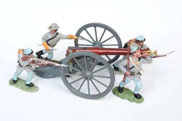 SOLD Britains Herald ACW Confederate Forces & Gun Set