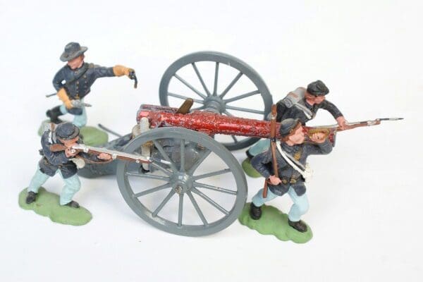 SOLD Britains Herald ACW Federal Forces & Gun Set