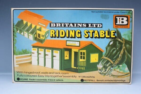 SOLD Britains "Pine Lodge" Riding Stable Make-up Building Boxed