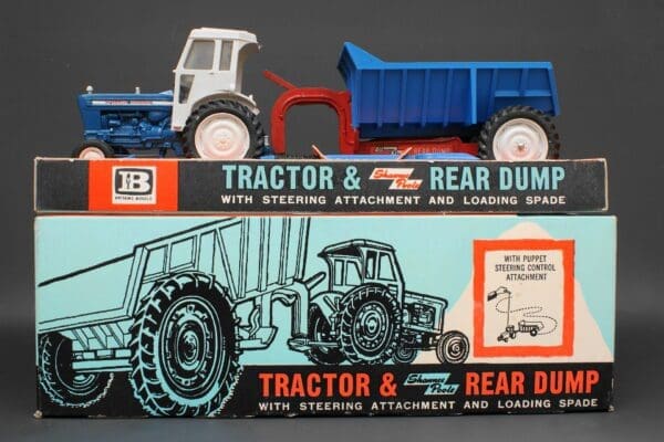 SOLD Britains Ford 5000 Tractor & Rear Dump - Old Shop Stock