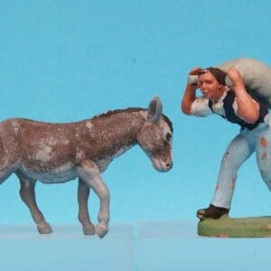 SOLD Britains/Herald Farm Man with Sack & Donkey