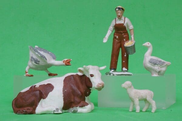 SALE! Britains Lead Mould Farm Models - Girl with Bucket