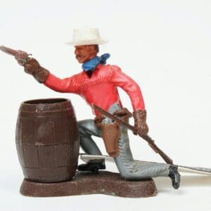 SOLD Swoppet Cowboy Firing from Cover - RED Torso