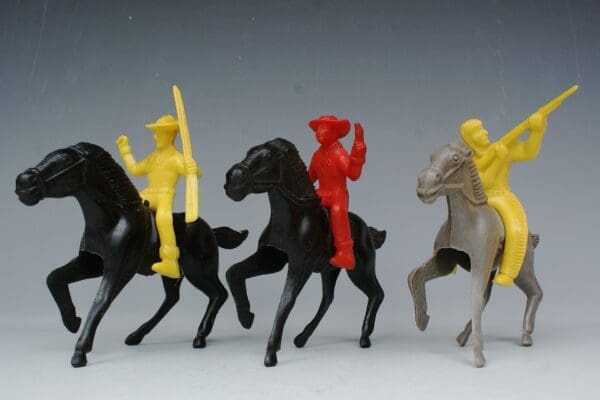 SOLD Payton Large Scale 4" Mounted Cowboys and Indians