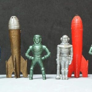 SOLD Rare Pyro/Tudor Rose Spacemen - Hard Plastic