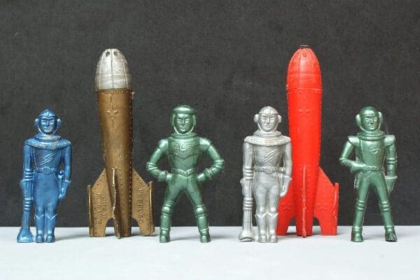 SOLD Rare Pyro/Tudor Rose Spacemen - Hard Plastic