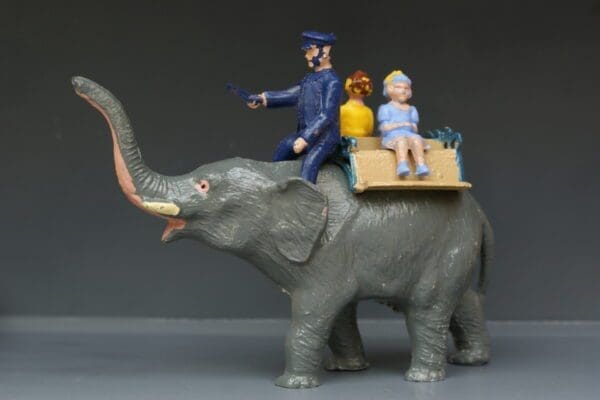 SOLD B&S Elephant Ride - Trans Plastic & Lead