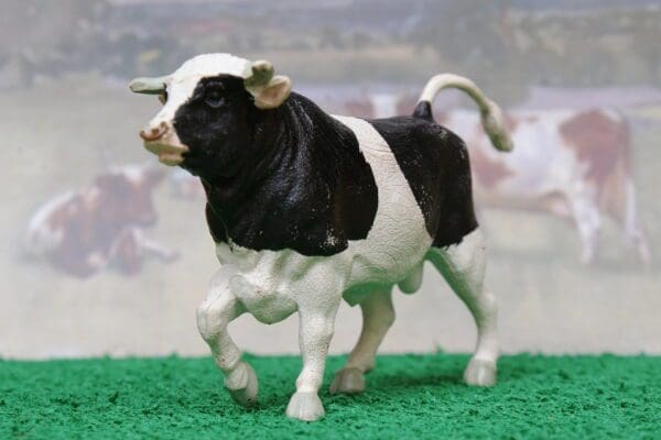 SOLD Britains PVC Plastic Bull - Friesian Breed