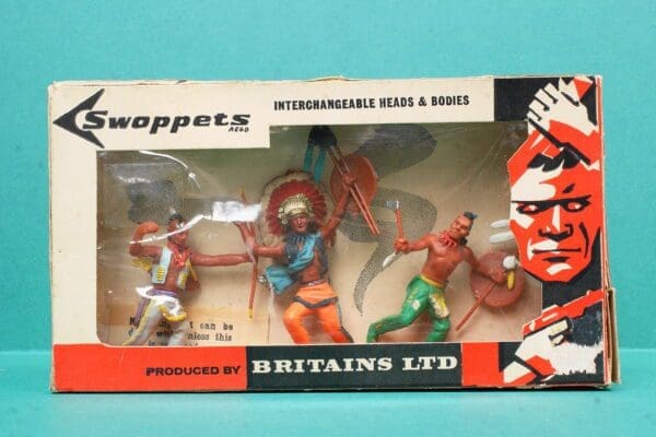 Swoppet Indians 3-Figure Window Box
