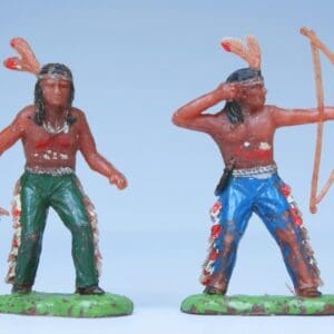 SOLD Speedwell Pair of 54mm Larger Indians on Foot
