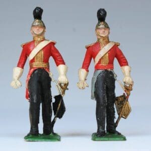 SOLD Cherilea Victorian Life Guards - Red & White Plastic