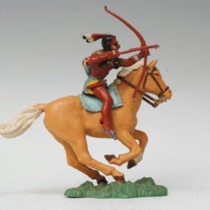 SOLD Herald Zang Mounted Indian Brave - Tan Horse