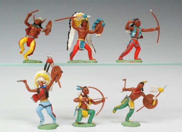 SOLD Britains 'Swoppet' Indians - Complete Set of 6