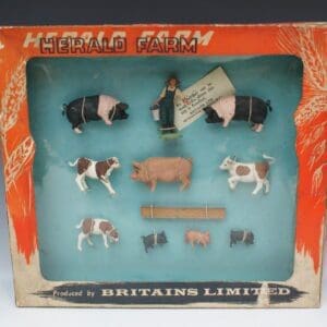SOLD Farm Land Girl with Pigs & Calves Box Set