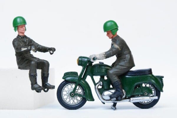 SOLD Britains Triumph Motorcycle Dispatch Riders