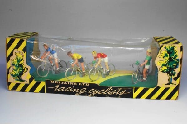 SOLD Britains Racing Cyclists Rare Window Box