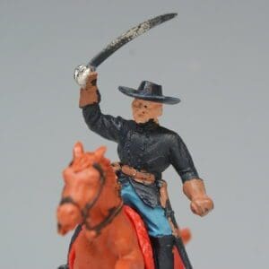 SOLD Timpo ACW Mounted Union Officer with Sword - Superb!